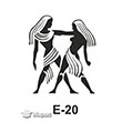 E Serisi Stenciller E-20 Stencil 10x10cm Artebella