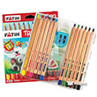 Fatih Triboo Natural Jumbo Kalemtra�l� Kuruboya Kalemi 12 Renk 33426