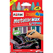 Fatih Metal�c Wax Crayons Boya 6  Renk K�sa 50180