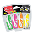 Maped Fosforlu Mini 4`l� Kar���k Renk Blister 742777