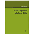 �dari Yarg�lama Hukukuna Giri� G�rsel  Kaplan Ekin Yay�nlar�