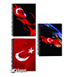 Bayrak 120 Yaprak Spiralli �izgili Bloknot Keskincolor 405421
