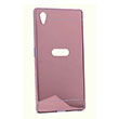 Aynal� Bumper Sony Xperia Z5 Rose Gold Sert Kapak Zore