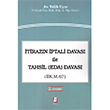 �tiraz�n �ptali Davas� ile Tahsil (Eda) Davas� Bilge Yay�nevi