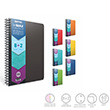 Trimax Spiralli Seperat�rl� Plastik Kapak A4 200 Yaprak 8+2 Defter (2405) G�pta