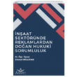�n�aat Sekt�r�nde Reklamlardan Do�an Hukuki Sorumluluk Aristo Yay�nevi