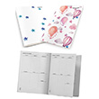 Watercolor Balloons and Stars Weekly Planner Notebook Pelikan Yay�nevi