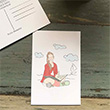 Kitap Okuyan K�zlar Kartpostal� (KP188) Book Tasar�m