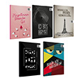 �zel Tasar�m 5 li Defter Seti - 48 Sayfa x 5 Adet - Filozof Defter