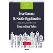 �mar Kanunu 18. Madde Uygulamalar� �tiraz ve Dava Yollar� Se�kin Yay�nc�l�k