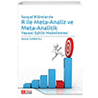 Sosyal Bilimlerde R ile Meta-Analiz ve Meta-Analitik Pegem Akademi Yay�nlar�