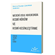 Medeni Usul Hukukunda K�smi H�k�m ve K�smi Kesinle�tirme Aristo Yay�nlar�