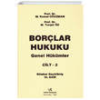 Bor�lar Hukuku Genel H�k�mler Cilt 2 Vedat Kitap��l�k