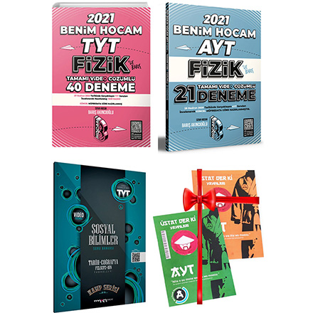 TYT AYT Fizik Deneme S�nav� ve Fen Bilimleri Soru Bankas� Seti Deneme S�nav� HED�YEL� Benim Hocam Yay�nlar�