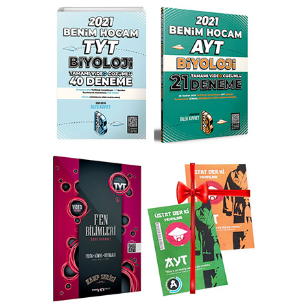 TYT AYT Biyoloji Deneme S�nav� ve Fen Bilimleri Soru Bankas� Seti Deneme S�nav� HED�YEL� Benim Hocam Yay�nlar�