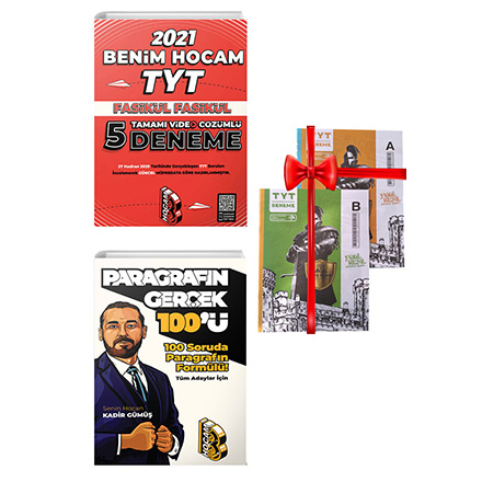 TYT 5 li Deneme S�nav� ve Paragraf�n Ger�ek Y�z� Seti Deneme S�nav� HED�YEL� Benim Hocam yay�nlar�