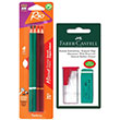 Faber Castell Kutulu Kalemtra� Kau�uk Silgi ve Rio 4 L� Kar���k Resim Kalemi Seti