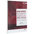 VMD Gelir Vergisi Matrah�n�n Tespiti ve Beyan� 4. Bask� Onur G�k Vergi M�fetti�leri Derne�i Yay�nlar�