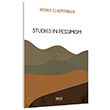 Studies �n Pessimism Arthur Schopenhauer Gece Kitapl���