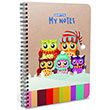My Notes Spiralli Karton Kapak A6  80  Yaprak �izgili Defter G�pta