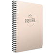 Pastoral Spiralli Plastik Kapak Defter 17x24 72 Yaprak Kareli (3252) G�pta