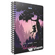 Adventure Spralli Karton Kapak A4 80 Yaprak �izgili Defter (3843) G�pta