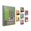 G�pta Mood Spiralli Ofset Plastik Kapak Defter A4 80 Yaprak �izgili