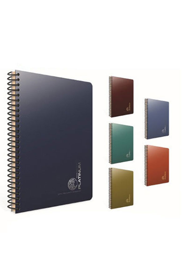 G�pta Plat�num Spiralli Plastik Kapak Defter A4 120 Yaprak Kareli
