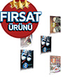 5 li Liberte Tel Diki�li Ofset Plastik Kapak A4 40 Yaprak Kareli Defter Seti (1871) G�pta