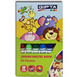Jumbo Y�kanabilir 12 Renk Pastel Boya G�pta