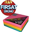 5 Renk Neon Yap��kanl� Not Ka��tlar� AD-9740 Not Yaz