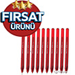 10 lu Pensan 2270 B�ro T�kenmez Kalem 1mm K�rm�z� PNS.PE02270TKKIRMIZI