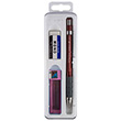 Tombow SH 300 Grip 0,7 mm Kalem ve 2B 0.7 mm U� Kutulu Set Bordo LK.T-SH-GR31 R7.K3