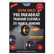 YGS Paragraf Tamam� ��z�ml� 25 Fasik�l Deneme Ak�ll� Adam Yay�nlar�