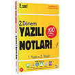 8. S�n�f Yaz�l� Notlar� 2. D�nem 1 ve 2. Yaz�l� Tongu� Akademi