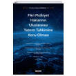 Fikri M�lkiyet Haklar�n�n Uluslararas� Yat�r�m Tahkimine Konu Olmas� Banu Fatma G�narslan Se�kin Yay�nc�l�k