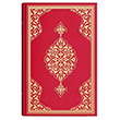 Rahle Boy Kur`an-� Kerim (2 Renkli, K�rm�z�, M�h�rl�) Hayrat Ne�riyat