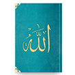 Rahle Boy Kadife Kur`an-� Kerim (Turkuaz, Nak��l�, Yald�zl�, M�h�rl�) Hayrat Ne�riyat