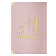 �anta Boy Kadife Kur`an-� Kerim (Pudra Pembe, Nak��l�, Yald�zl�, M�h�rl�) Hayrat Ne�riyat