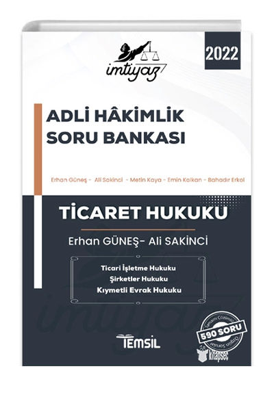 �mtiyaz Adli Hakimlik Ticaret Hukuku Soru Bankas� Temsil Yay�nlar�