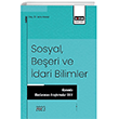 Sosyal Be�eri ve �dari Bilimler Alan�nda Uluslararas� Ara�t�rmalar XVII