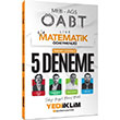 2025 MEB AGS �ABT V�P Lise Matematik ��retmenli�i Tamam� ��z�ml� 5 Deneme S�nav� Yediiklim Yay�nlar�