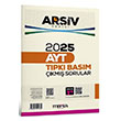 2025 YKS AYT ��km�� Sorular T�pk� Bas�m ��z�ml� Ar�iv Serisi Marka Yay�nlar�