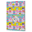Kahve 10 - Yan Boyamal� �izgili Defter Vivago Art