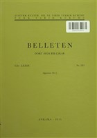 Belleten Say� : 285 Cilt: 79 A�ustos 2015 T�rk Tarih Kurumu Yay�nlar�