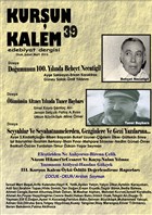 Kur�un Kalem �� Ayl�k Edebiyat Dergisi Say�: 39 Ocak-�ubat-Mart 2016 Kur�un Kalem Edebiyat Dergisi