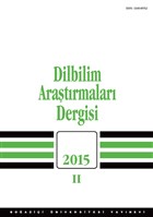 Dilbilim Ara�t�rmalar� Dergisi : 2015 / 2 Bo�azi�i �niversitesi Yay�nevi