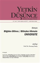 Yetkin D���nce Dergisi Y�l: 2 Say�: 7 Temmuz - A�ustos - Eyl�l 2019 Yetkin D���nce Dergisi
