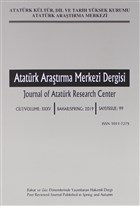 Atat�rk Ara�t�rma Merkezi Dergisi Say�: 99 Atat�rk Ara�t�rma Merkezi