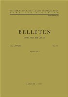 Belleten Say�: 297 A�ustos 2019 T�rk Tarih Kurumu Yay�nlar�